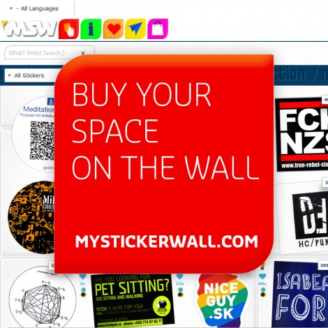 Mystickerwall - space on the wall